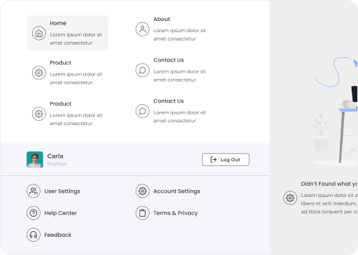 Advanced Menu Builder example