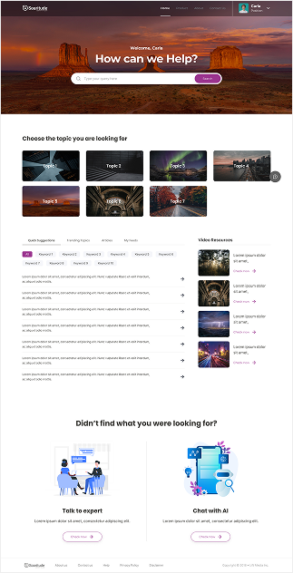 Website layout, Home variant 1