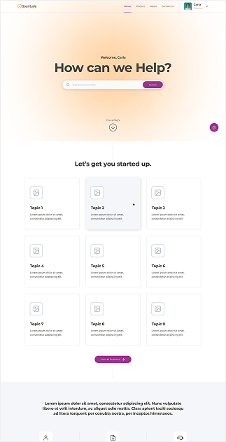 Website layout, Home variant 3